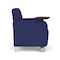 Lesro Siena Lounge Reception Guest Chair W/ Swivel Tablet, 27 in W 29.5 in L 32.5 in H SN1101 - alternate 3